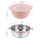 Cesto Multiprocessador 4 em 1 - Escorredor com Ralador e Fatiador